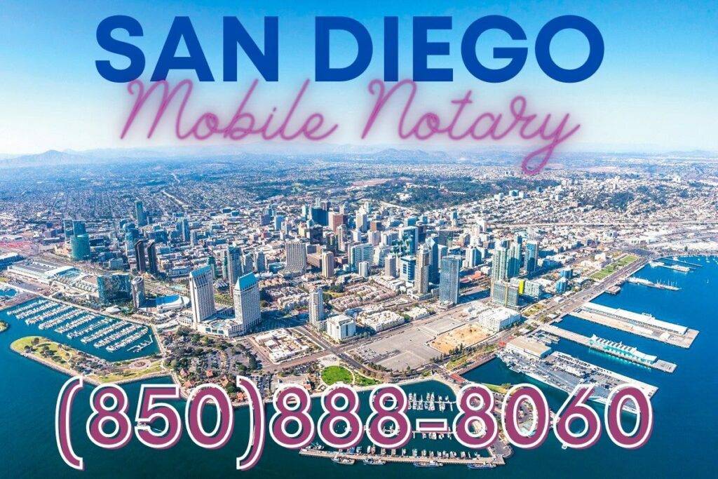 Mobile notary service san diego
